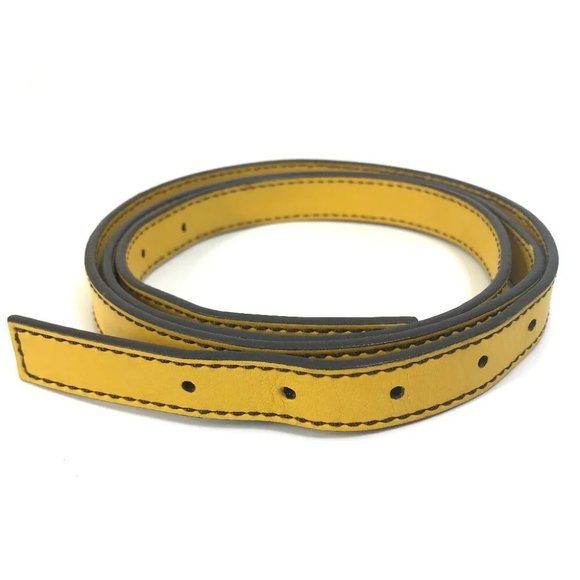 AUTHENTIC FENDI FF Mamma Baguette Bag 2WAY Hand Bag Leather yellow - Picture 9 of 15